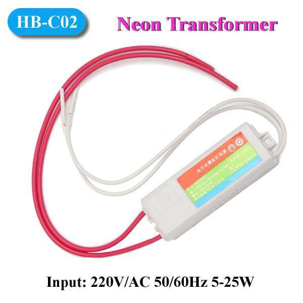 HB-C02 Plastic Neon Light Electronic Transformer 3KV 30mA Load Neon Sign Power Supply - intl