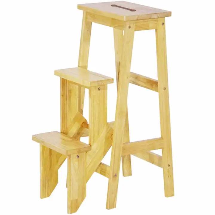 folding wooden stool