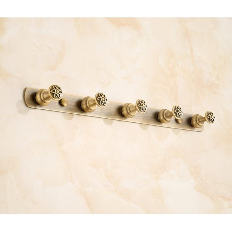 Hook Hang Bathroom Accessories Bathroom Towel Bar Towel Rack Hookbrass European-Wide Carved Vintage Antique Bronze Hooks
