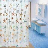 Hot Sale 1pc starfish shower curtain high quality Bathroom curtains shower bath curtains PEVA Waterproof shower curtain