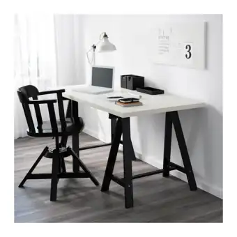 Linnmon Adils Table White White Stained Oak Effect Silver Colour 150x75 Cm Ikea Ireland