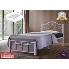 Home Beds At Best Price In Malaysia Www Lazada My Instar Design Angel Single Metal Bed Frame White