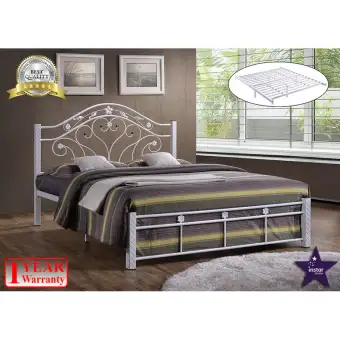 Instar Design Belle Queen Size Katil Besi Putih Lazada Instar Design Belle Queen Size Katil Besi Putih
