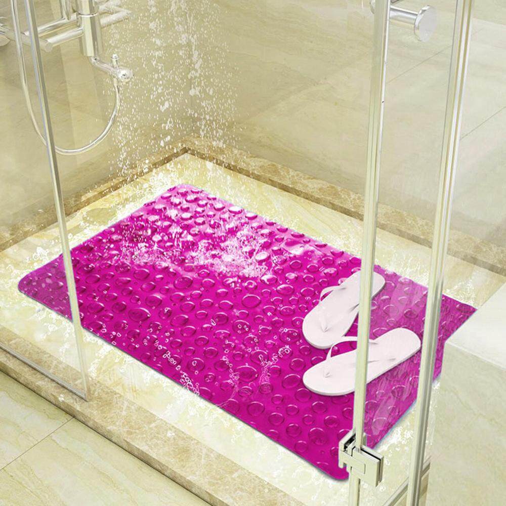 iooilyu New Non-Slip Bathroom Mat Pebble Foot Massage Pvc Mat,4 Colors - intl