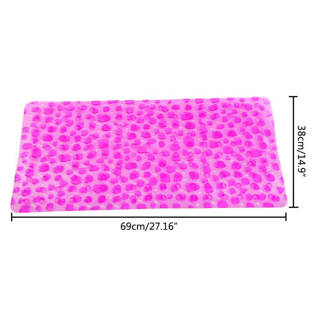 iooilyu New Non-Slip Bathroom Mat Pebble Foot Massage Pvc Mat,4 Colors - intl