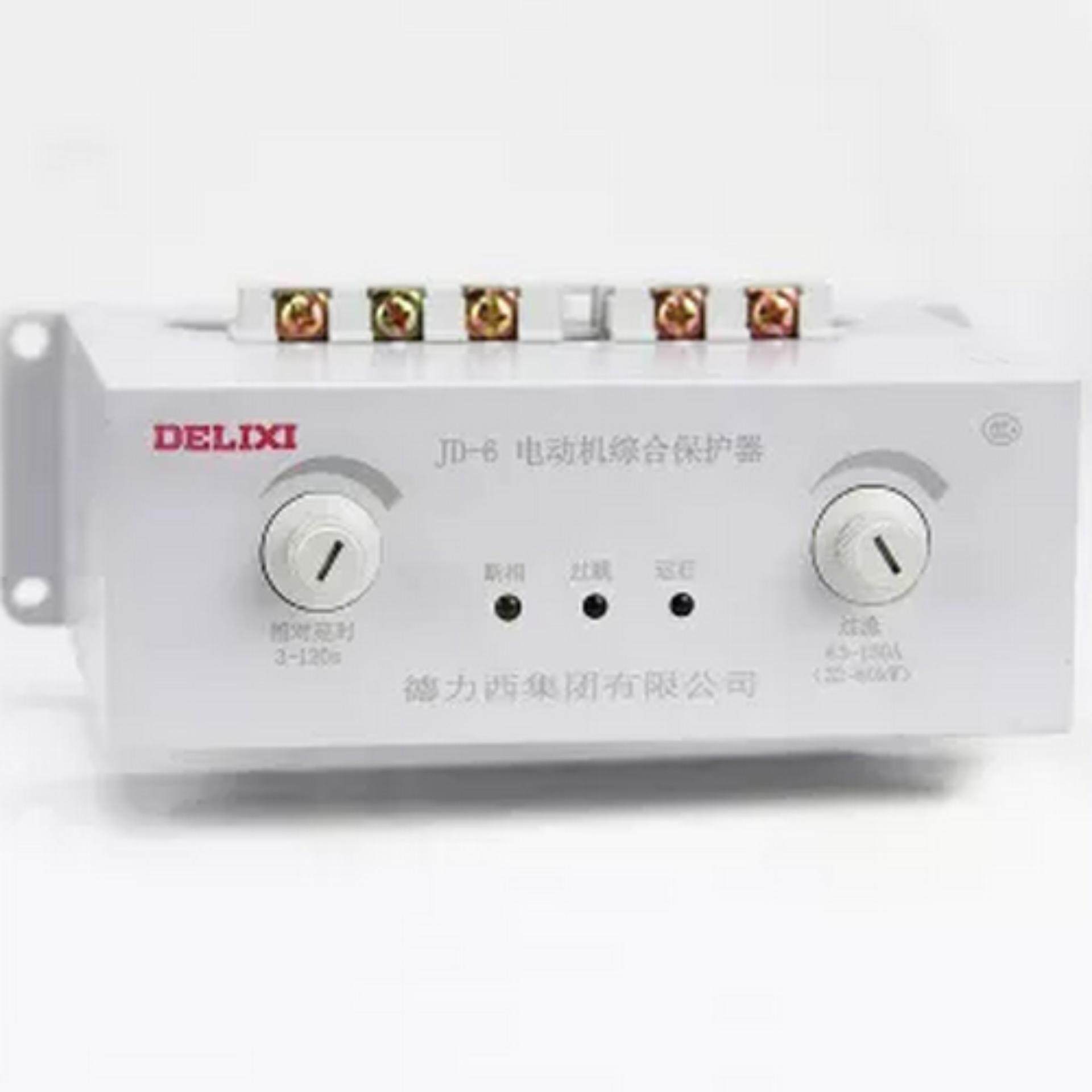 JD-6 63-150A AC380V Motor Pelindung Terpadu Perangkat untuk Alarm atau Perlindungan Operasi, Kesalahan Phase, overload Indikator Kesalahan Sirkuit Lampu dan Motor Kesalahan Fase, Overload, Blok Perlindungan Perpindahan Delixi-Internasional