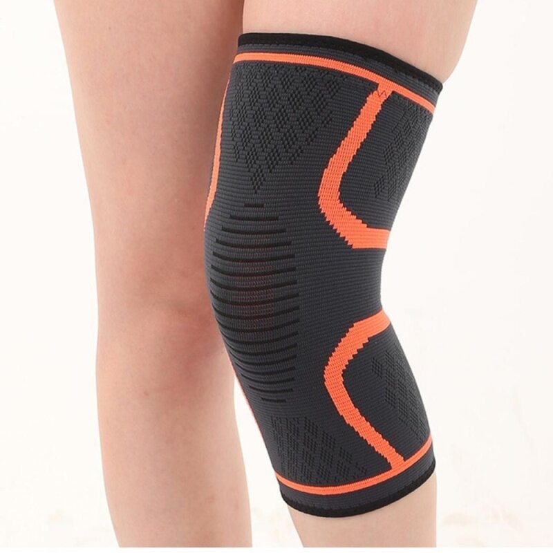 KAIYANG HOT SALE!!!1 PCS Elastic Sports Ultra Flex Athletics Recovery Compression Sleeve Wrap Knee Pad(Orange)