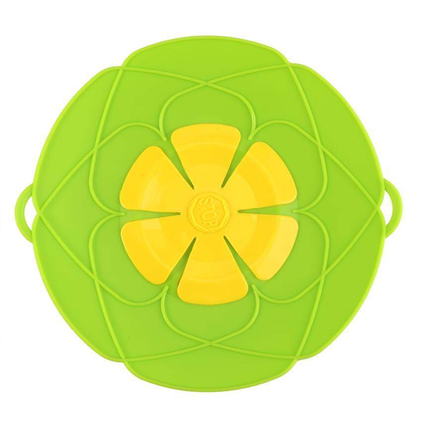 Kitchen Cooking Silicone Spill Stopper Lid Pan Pot Cover Overflows Boil Home Gadge Green