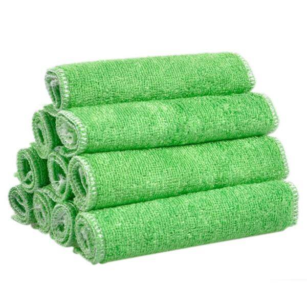 Kitchen Dishcloth Absorbent Microfiber Towels Green - intl