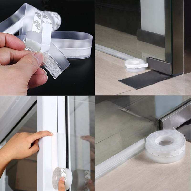 Yika 5M Universal Weather Stripping Rubber Seal Strip Tape Door Windows Seal