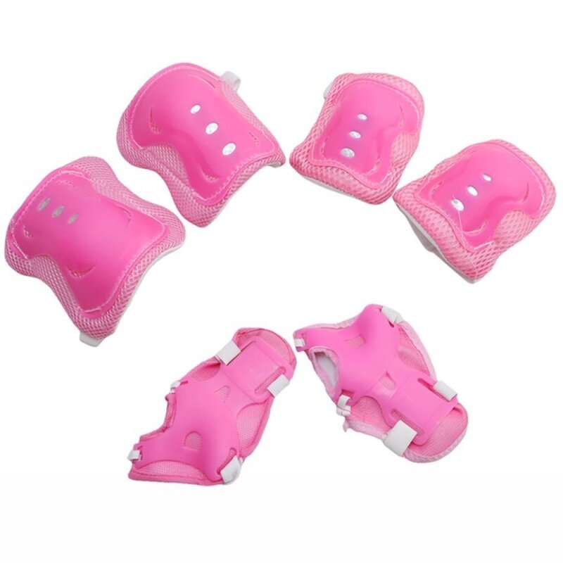 LALANG Children Roller Gear Butterfly Skate Scooter Protect Kneepad Elbow Hand (Pink)