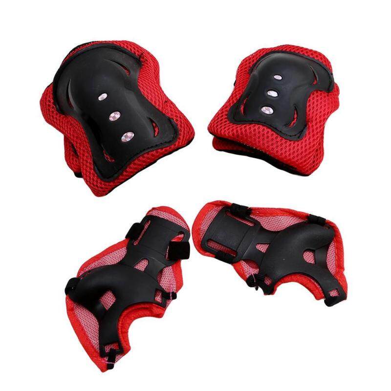 LALANG Children Roller Gear Butterfly Skate Scooter Protect Kneepad Elbow Hand (Red)