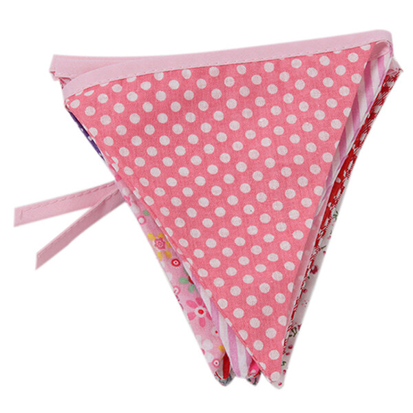 Feng Qi shop Lalang Colorful Flags  Pink