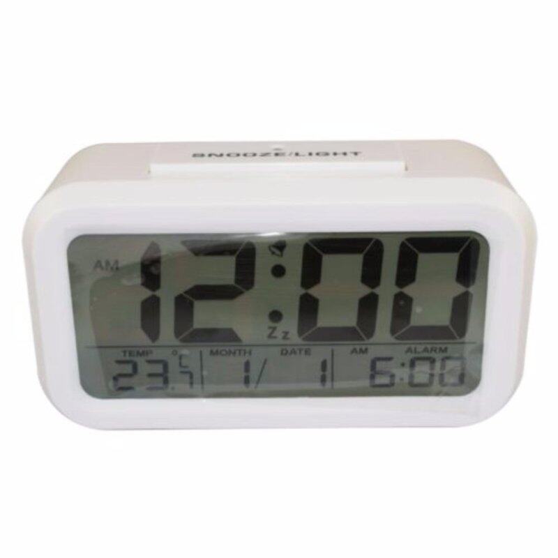 MÀN HÌNH LCD Kỹ Thuật Số Đèn Nền Đồng Hồ Báo Thức Báo Lại Lịch Nhiệt Kế 12/24 giờ Khối Lập Phương bán chạy