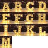 LED Marquee 4 Letters Lights Alphabet Light for Festival Party Wedding Bar Alphabet Wall Marquee Decoration Lights- Letter LOVE