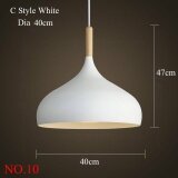 ĐÈN LED Mặt Dây Chuyền Đèn/Celling Đèn Hiện Đại Treo đèn nhôm materail cho Nhà Bếp/Phòng Ăn-C phong cách trắng Đường Kính 40 cm