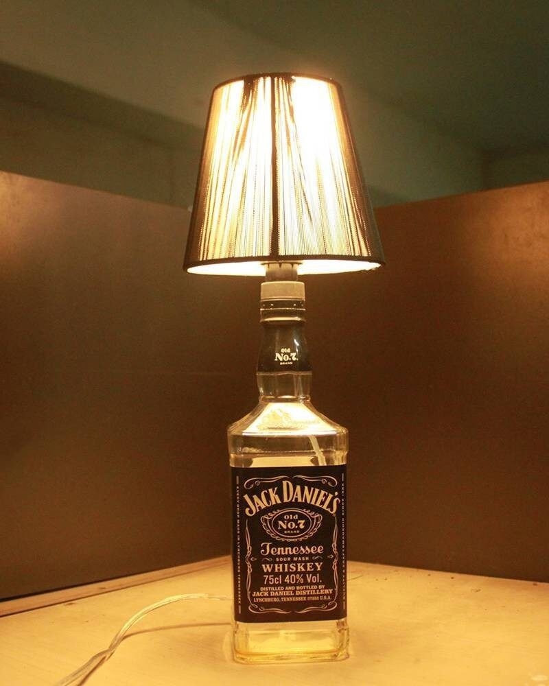 bottle table lamp