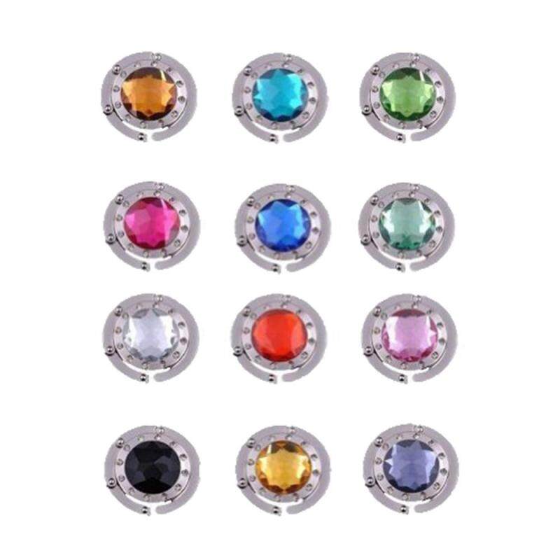 EGO Crystal Mirrored Folding Table Handbag Purse Hook Hanger Holder (#1)