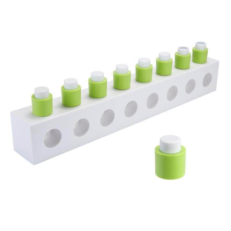 leegoal DIY Assembling Building Blocks Wall Hooks,Bathroom Self-adhesive Towel Hanger Hooks Wall Mount Key Rack Organizer,White+Green