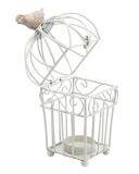 leegoal Metal Votive Candle Holder Hanging Lantern Home Centerpiece (White,Random Pattern)