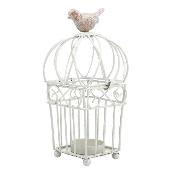 leegoal Metal Votive Candle Holder Hanging Lantern Home Centerpiece (White,Random Pattern)