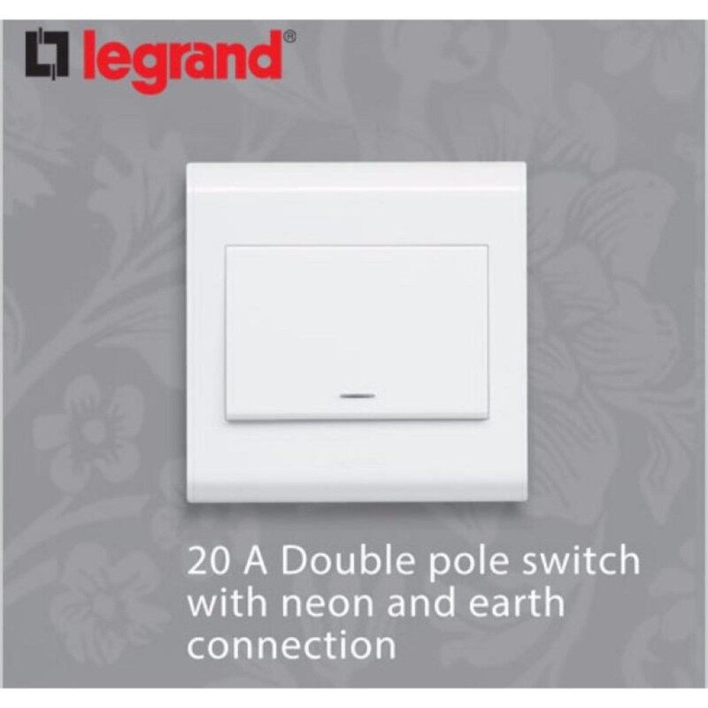 Legrand Belanko 20A Double Pole 1 way Switch(Water Heater/Aircond Switch)