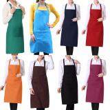 Light Weight Polyester Kitchen Apron for Lady color:Black