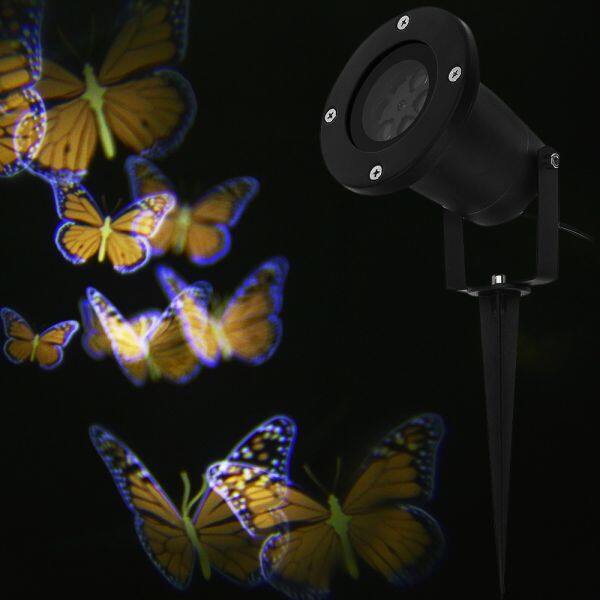 Lightme 100 - 240V 4W LED Waterproof Colorful Butterfly Light - intl