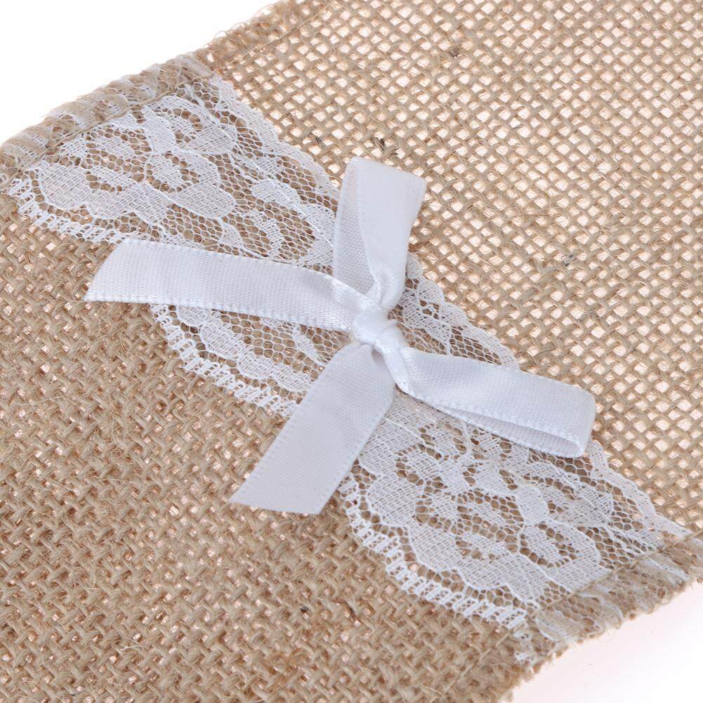 Newlifestyle Linen Table Rectangle Lace Dinning Coffee Place Mat Home Wedding Party Decorative(Khaki)-A - intl(Khaki)