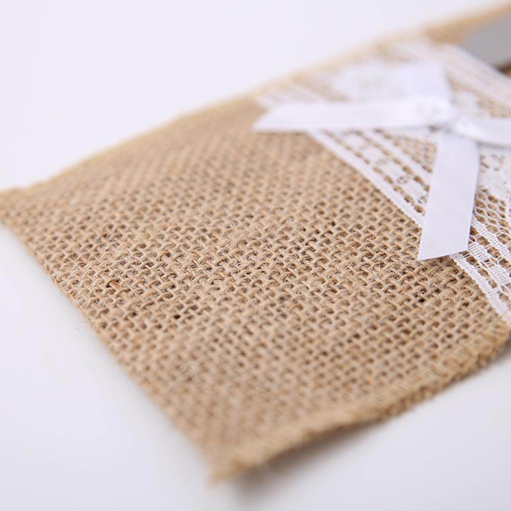 Newlifestyle Linen Table Rectangle Lace Dinning Coffee Place Mat Home Wedding Party Decorative(Khaki)-A - intl(Khaki)