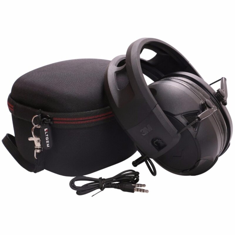 LTGEM EVA Hard Case Travel Carrying Storage Bag for Peltor Sport Electronic Hearing Protector Tactical 300 & 500