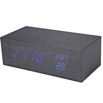 LZ Kreatif LED LED Jam Suhu Tampilan Perpetual Calendaralarm-Internasional