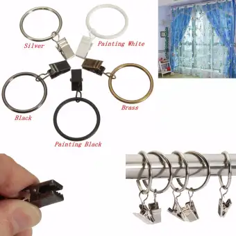 Metal Window Curtain Hook Drapery Rings Eyelets 1 26 Inner