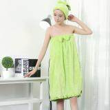 Yika Microfiber Wearable Towel Bathrobe Fast Dry Washcloth Wrap Women Bath Towels