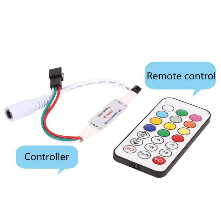 Mini 21 Keys IR Wireless Remote Controller For WS2811 WS2812B LED Strip Lights DC 5-24V - intl