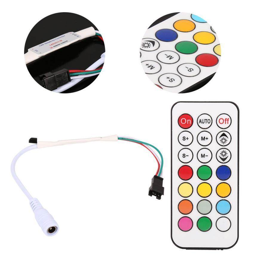 Mini 21 Keys IR Wireless Remote Controller For WS2811 WS2812B LED Strip Lights DC 5-24V - intl