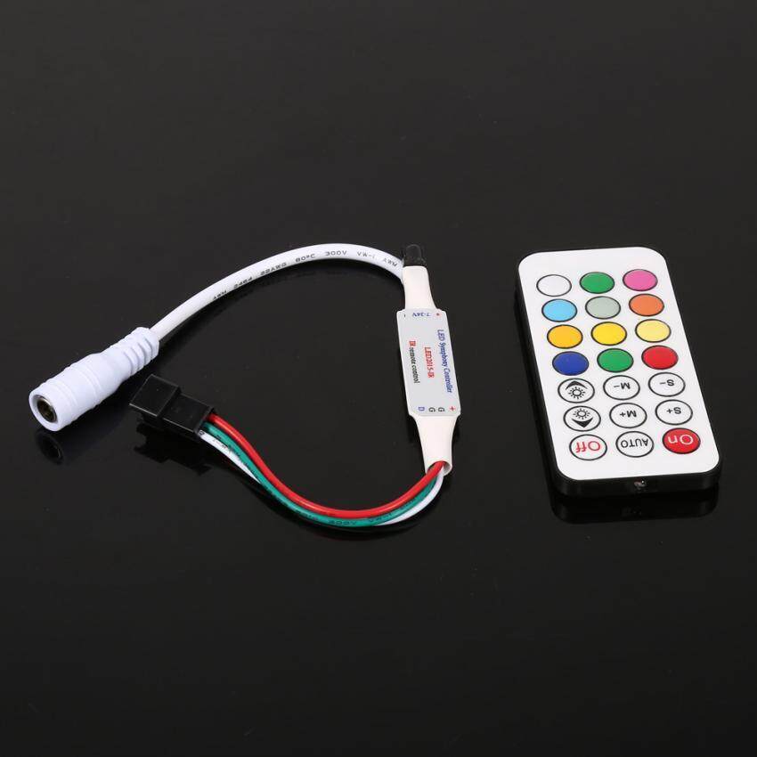 Mini 21 Keys IR Wireless Remote Controller For WS2811 WS2812B LED Strip Lights DC 5-24V - intl