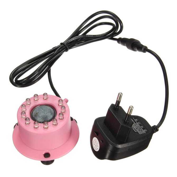 Mini Colorful Lamp Submersible Light with 12 LEDs Air Curtain Bubbles Stone Aquarium Fish Tank Accessory Aquatic Pet Supplies