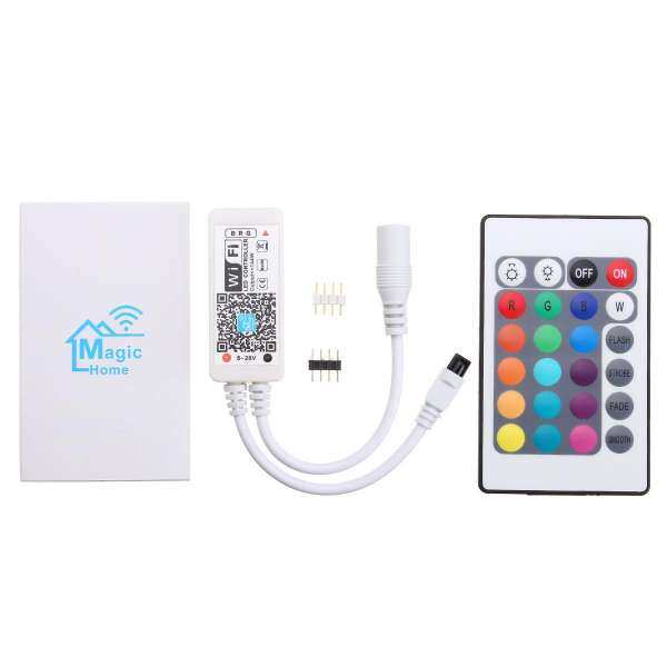 Mini WiFi Controller MIC Music Control for RGB/RGBW 5050 LED Strip light DC9-12V - intl