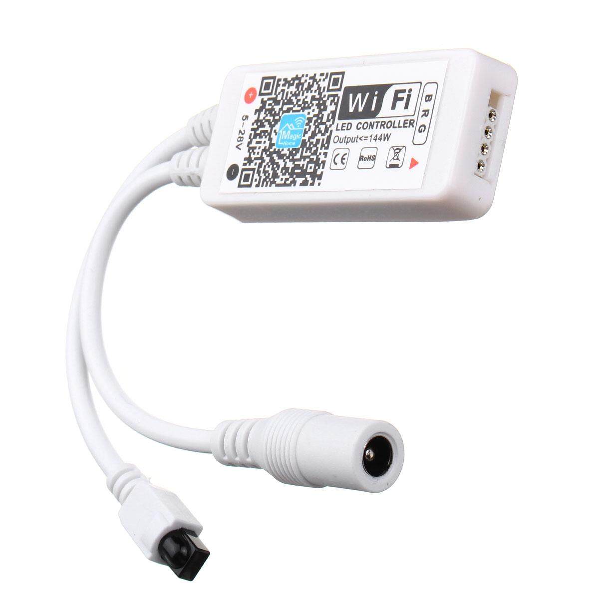 Mini WiFi Controller MIC Music Control for RGB/RGBW 5050 LED Strip light DC9-12V - intl