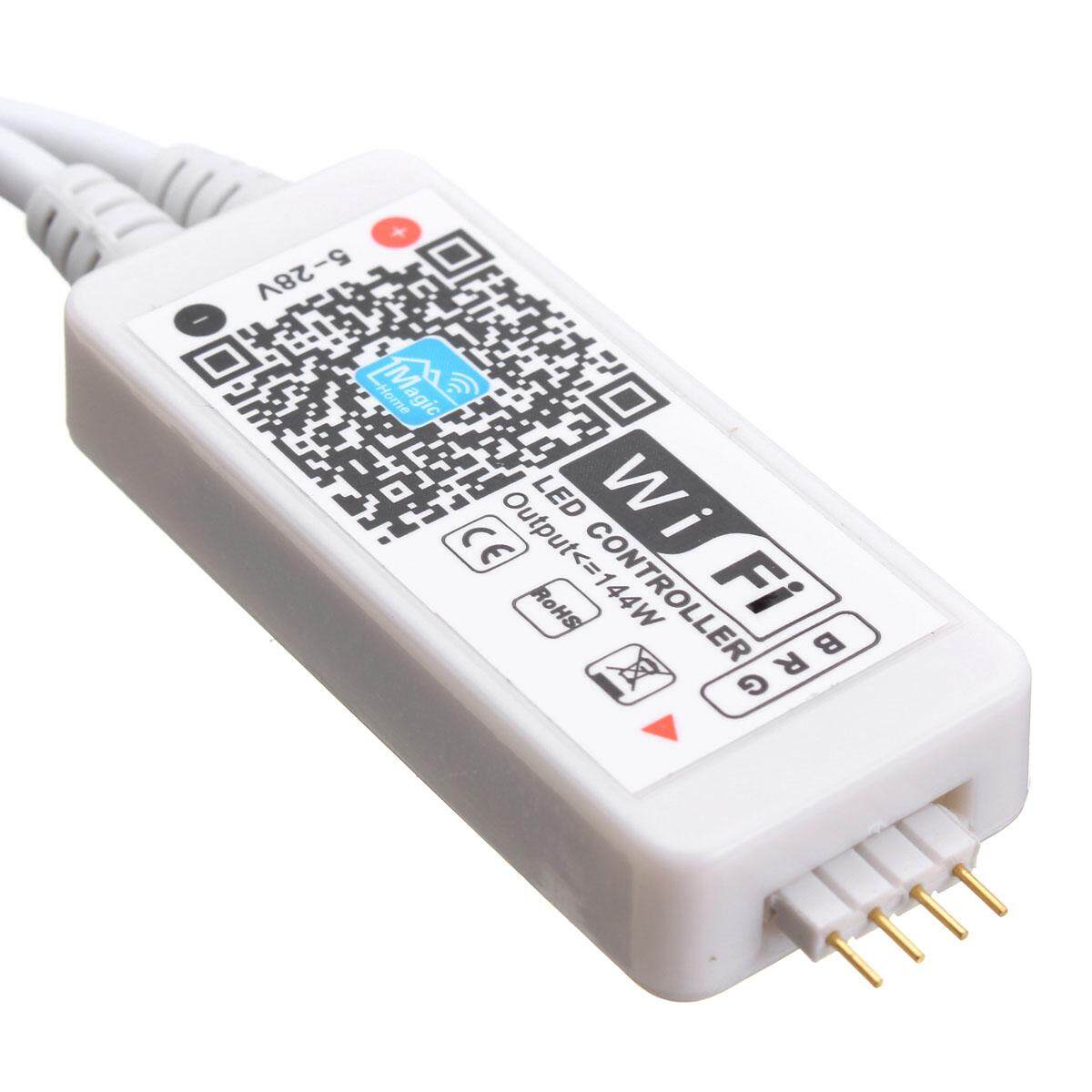 Mini WiFi Controller MIC Music Control for RGB/RGBW 5050 LED Strip light DC9-12V - intl