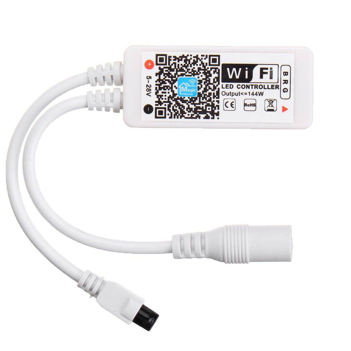 Mini WiFi Controller MIC Music Control for RGB/RGBW 5050 LED Strip light DC9-12V - intl