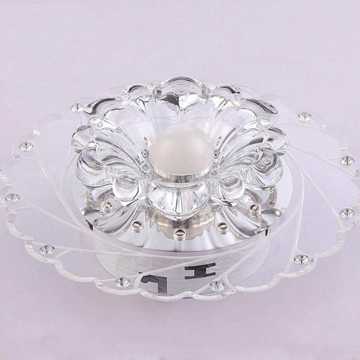 Modern Crystal LED Ceiling Fixture Blue Light Superior Home Lamp Chandelier - intl