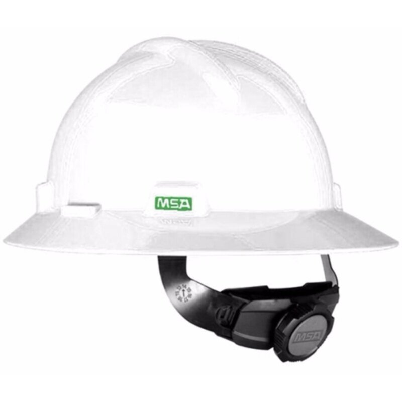 MSA HELMET V-GARD PROTECTIVE HAT WHITE W/RATCHET HARDNESS(ORIGINAL USA)