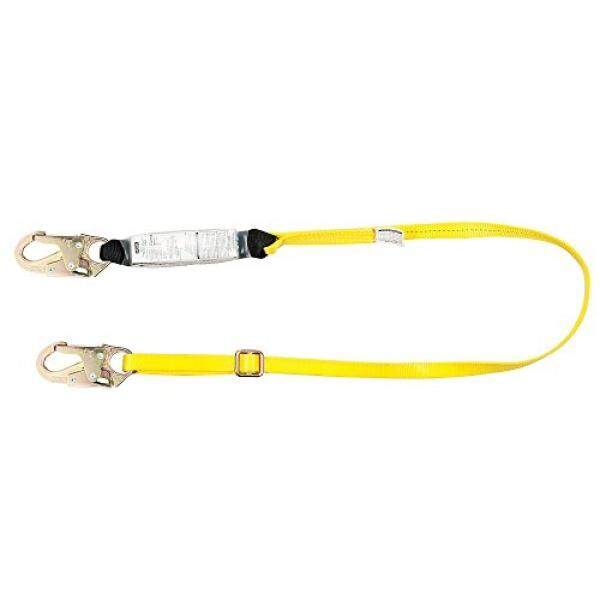 MSA Safety 10072474 Pekerja Satu Kaki Menyerap Energi CSA-Tali Bersertifikasi dengan 36C Kait Jepret, 6-Feet-Intl