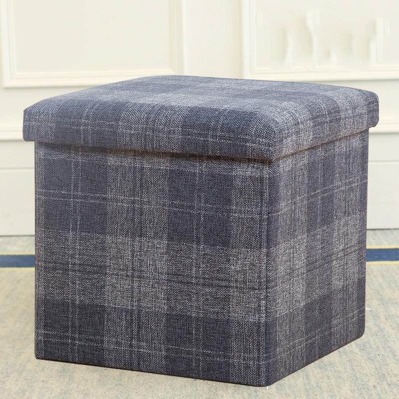 Multi-function Storage Stool Can Sit Storage Stool Mini Sofa Change Shoes Stool Finishing Box Storage Stool Multi-functional Sofa Stool Toys Storage and Finishing Box Change Shoes Chair Thickening Soft Storage Box - intl