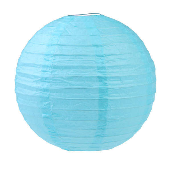 Multicolor Chinese Paper Lanterns Wedding Party Decoration 8\" Light Blue