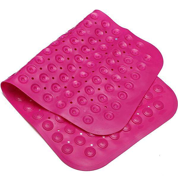 Multicolor Non Slip Rubber Bath Mat Shower Toilet Room Rug Pad Tub Floor Suction - intl