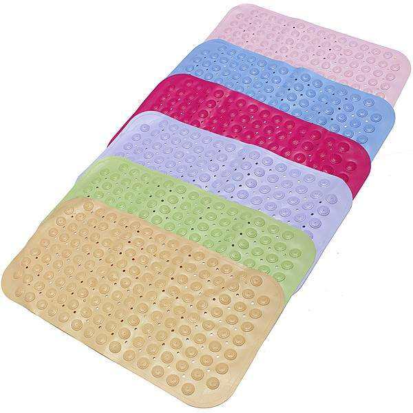 Multicolor Non Slip Rubber Bath Mat Shower Toilet Room Rug Pad Tub Floor Suction - intl