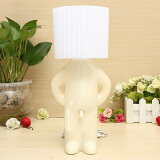 Naughty & Shy Mr. P Boy Art Table Desktop AC Night Light Reading Lamp kids Gift  White